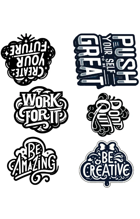 Motivational Quotes Packet Sticker Compatible with Anywhere | Printed In Premium Gloss Vinyl With FPF(Fade Protection Film), Water Proof, Precut Sticker, Pack Of 1, Size 2.0 Inches